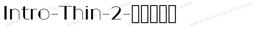 Intro-Thin-2字体转换