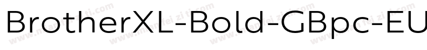 BrotherXL-Bold-GBpc-EUC-H字体转换