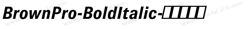 BrownPro-BoldItalic字体转换