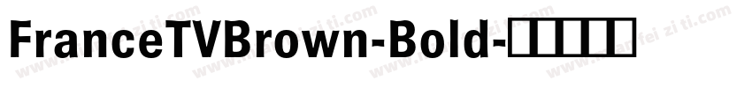FranceTVBrown-Bold字体转换
