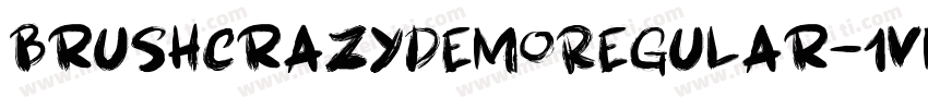 BrushcrazyDemoRegular-1vm2字体转换
