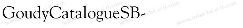 GoudyCatalogueSB字体转换
