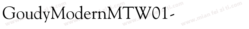 GoudyModernMTW01字体转换