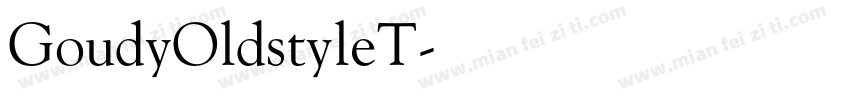 GoudyOldstyleT字体转换