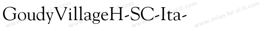 GoudyVillageH-SC-Ita字体转换