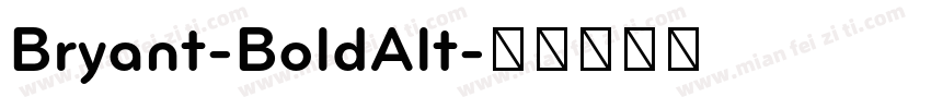 Bryant-BoldAlt字体转换