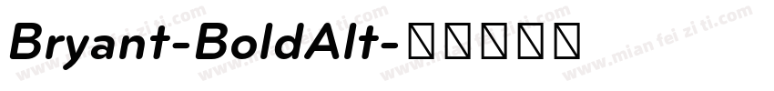 Bryant-BoldAlt字体转换