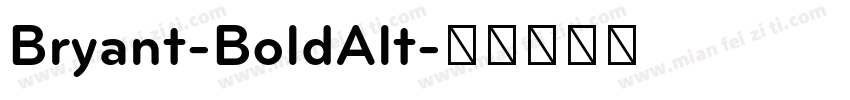 Bryant-BoldAlt字体转换
