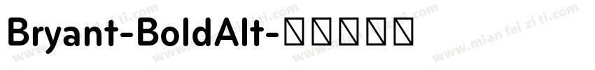 Bryant-BoldAlt字体转换