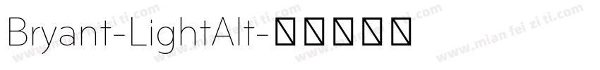 Bryant-LightAlt字体转换