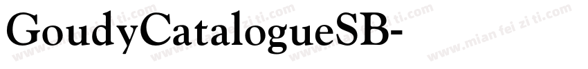 GoudyCatalogueSB字体转换