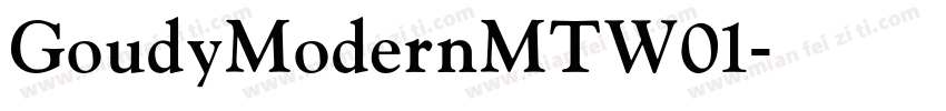 GoudyModernMTW01字体转换