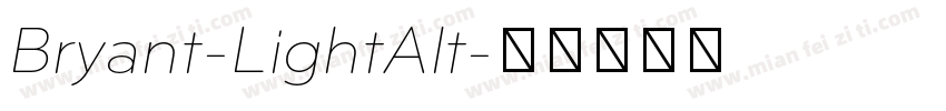 Bryant-LightAlt字体转换