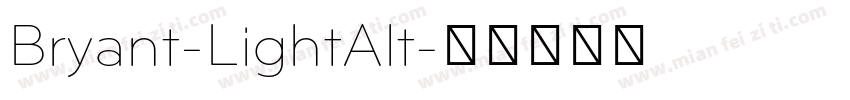 Bryant-LightAlt字体转换