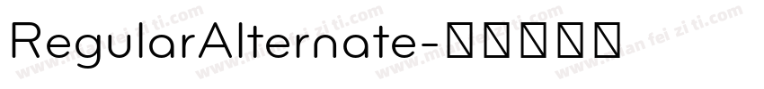 RegularAlternate字体转换