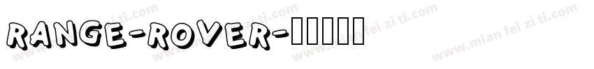 RANGE-ROVER字体转换