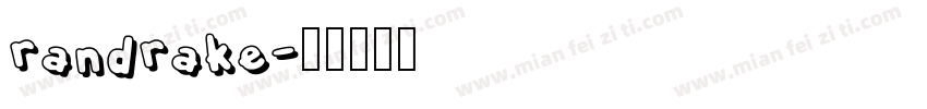 randrake字体转换
