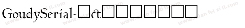 GoudySerial字体转换