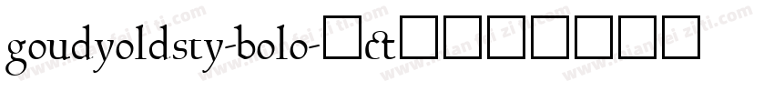 goudyoldsty-bolo字体转换