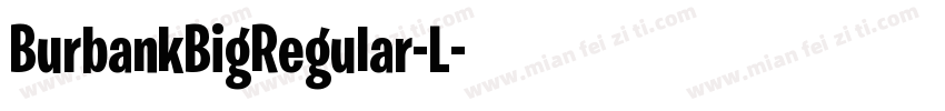 BurbankBigRegular-L字体转换