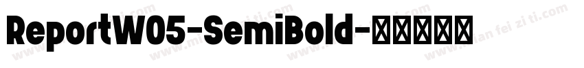 ReportW05-SemiBold字体转换