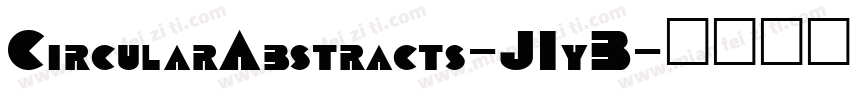 CircularAbstracts-J1yB字体转换