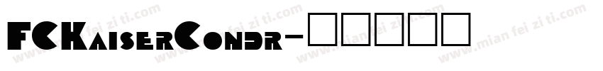 FCKaiserCondr字体转换