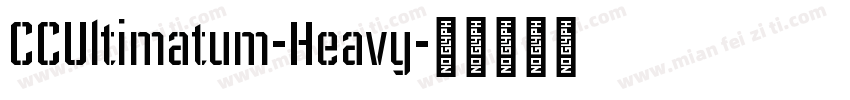 CCUltimatum-Heavy字体转换
