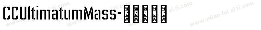 CCUltimatumMass字体转换