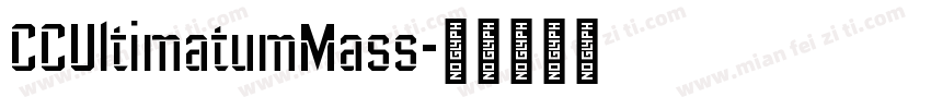 CCUltimatumMass字体转换