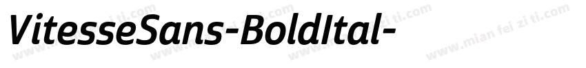 VitesseSans-BoldItal字体转换
