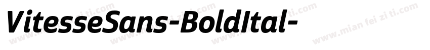 VitesseSans-BoldItal字体转换
