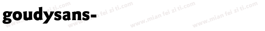 goudysans字体转换