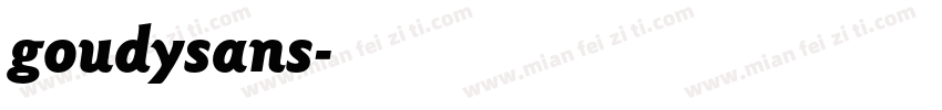 goudysans字体转换