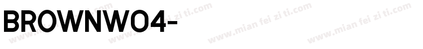 BrownW04字体转换