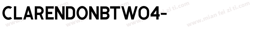 ClarendonBTW04字体转换