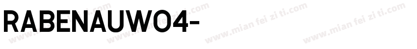 RabenauW04字体转换