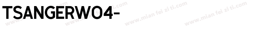 TsangerW04字体转换