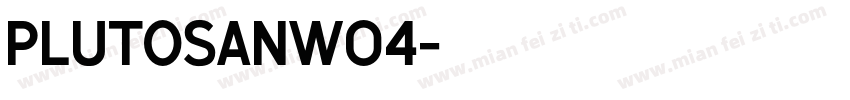 plutosanw04字体转换