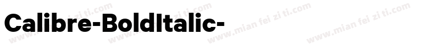 Calibre-BoldItalic字体转换