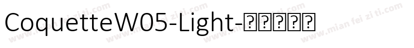 CoquetteW05-Light字体转换