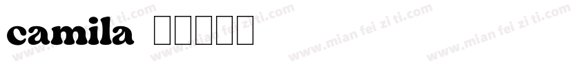 camila字体转换