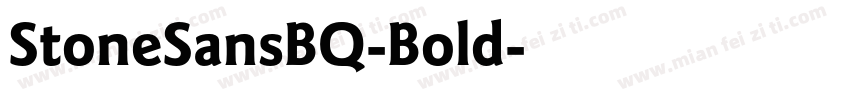 StoneSansBQ-Bold字体转换