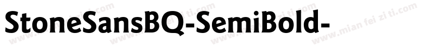 StoneSansBQ-SemiBold字体转换