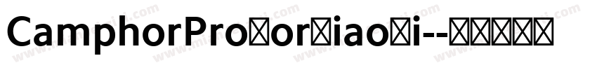 CamphorProForXiaoMi-字体转换