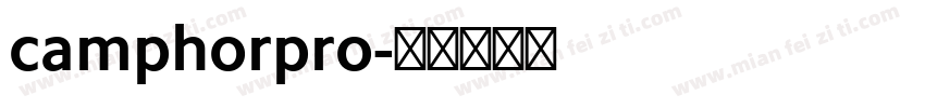 camphorpro字体转换