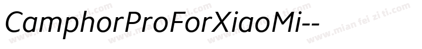 CamphorProForXiaoMi-字体转换