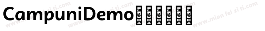 CampuniDemo字体转换