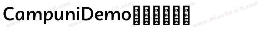 CampuniDemo字体转换