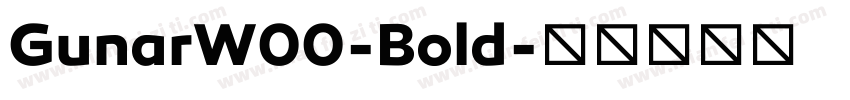 GunarW00-Bold字体转换